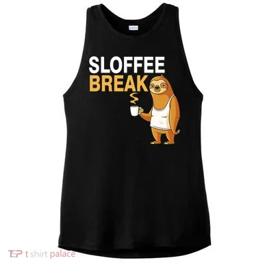 Sloffee Break Ladies PosiCharge Tri-Blend Wicking Tank