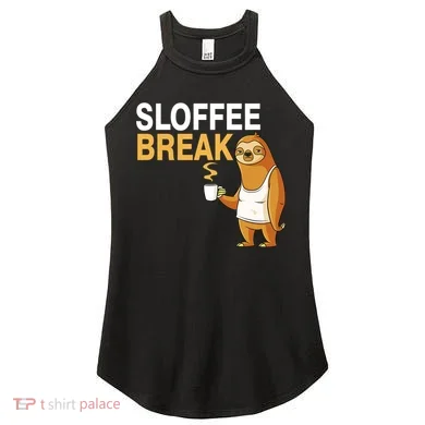 Sloffee Break Women's Perfect Tri Rocker Tank