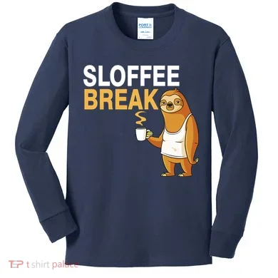 Sloffee Break Kids Long Sleeve Shirt