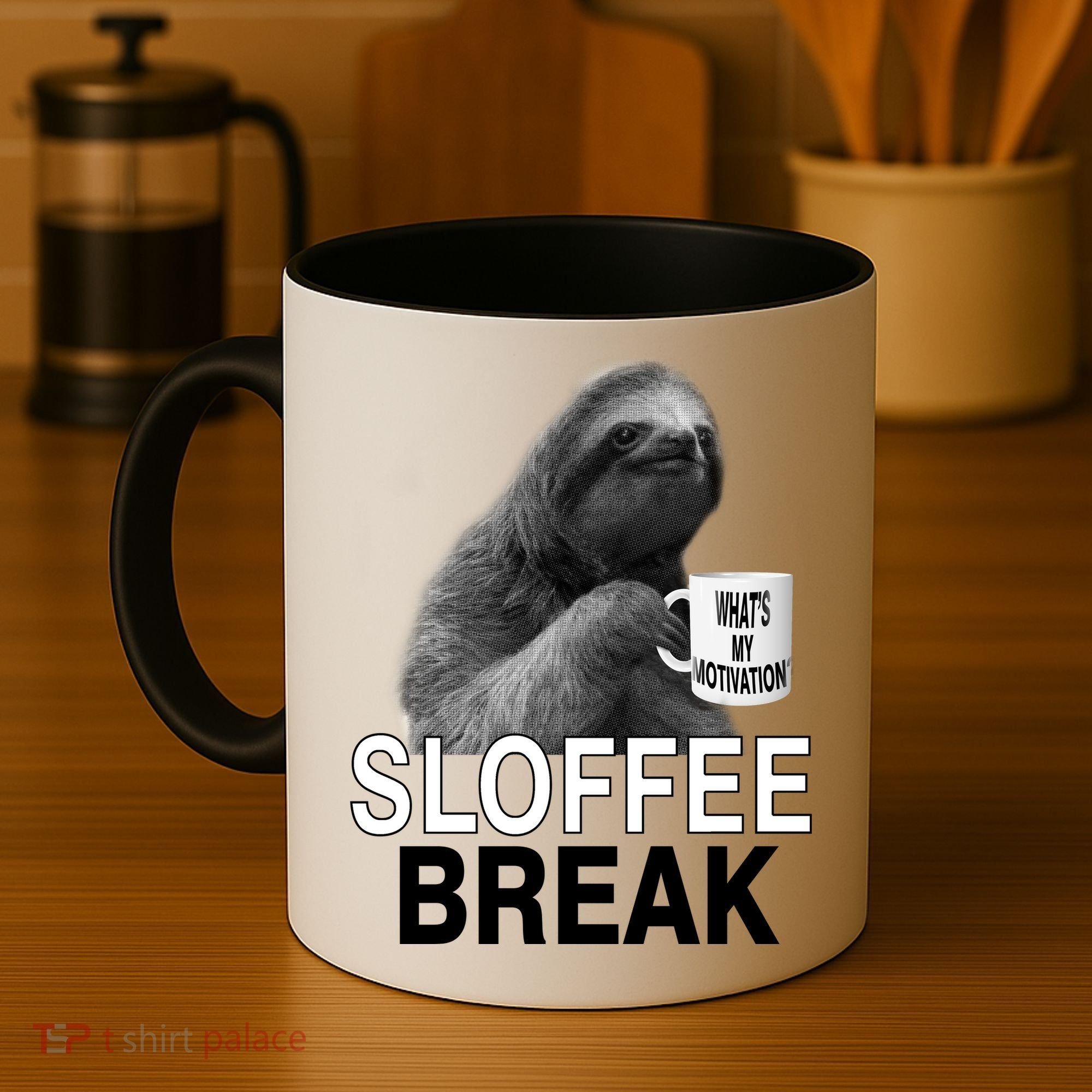 Sloffee Break What's My Motivation Coffee Mug