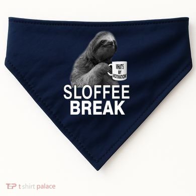 Sloffee Break What's My Motivation USA-Made Doggie Bandana