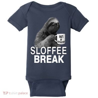 Sloffee Break What's My Motivation Baby Bodysuit