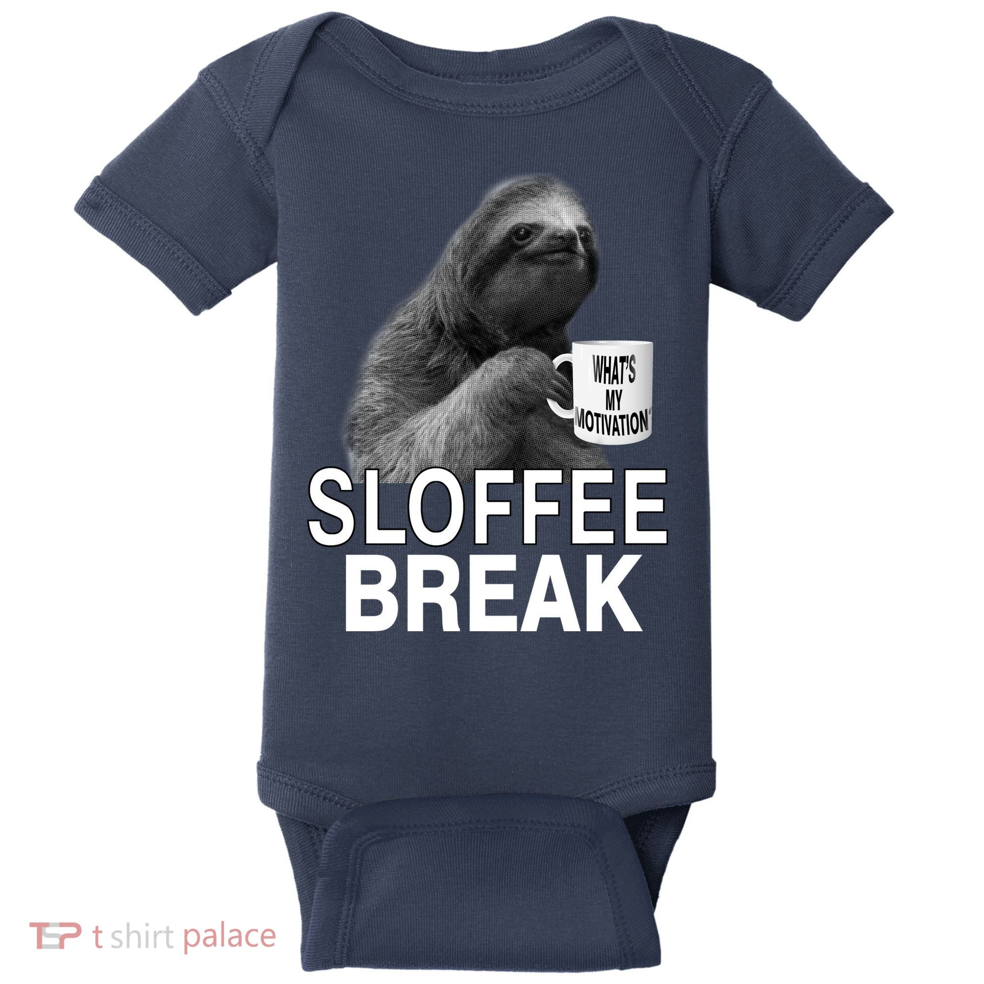 Sloffee Break What's My Motivation Baby Bodysuit