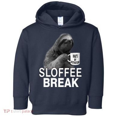 Sloffee Break What's My Motivation Toddler Hoodie