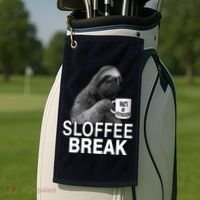 Sloffee Break What's My Motivation Golf Towel thumb 2