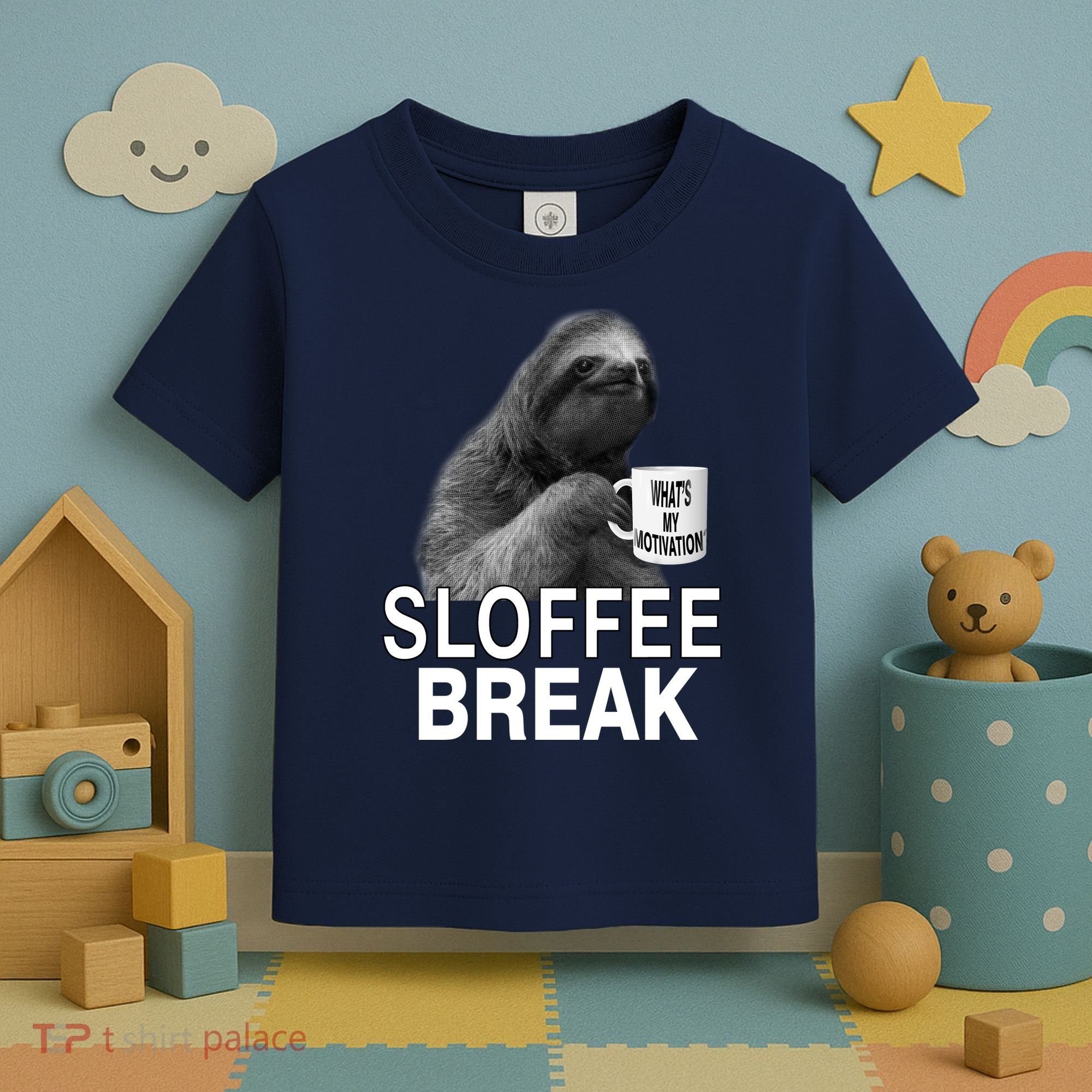 Sloffee Break What's My Motivation Toddler T-Shirt