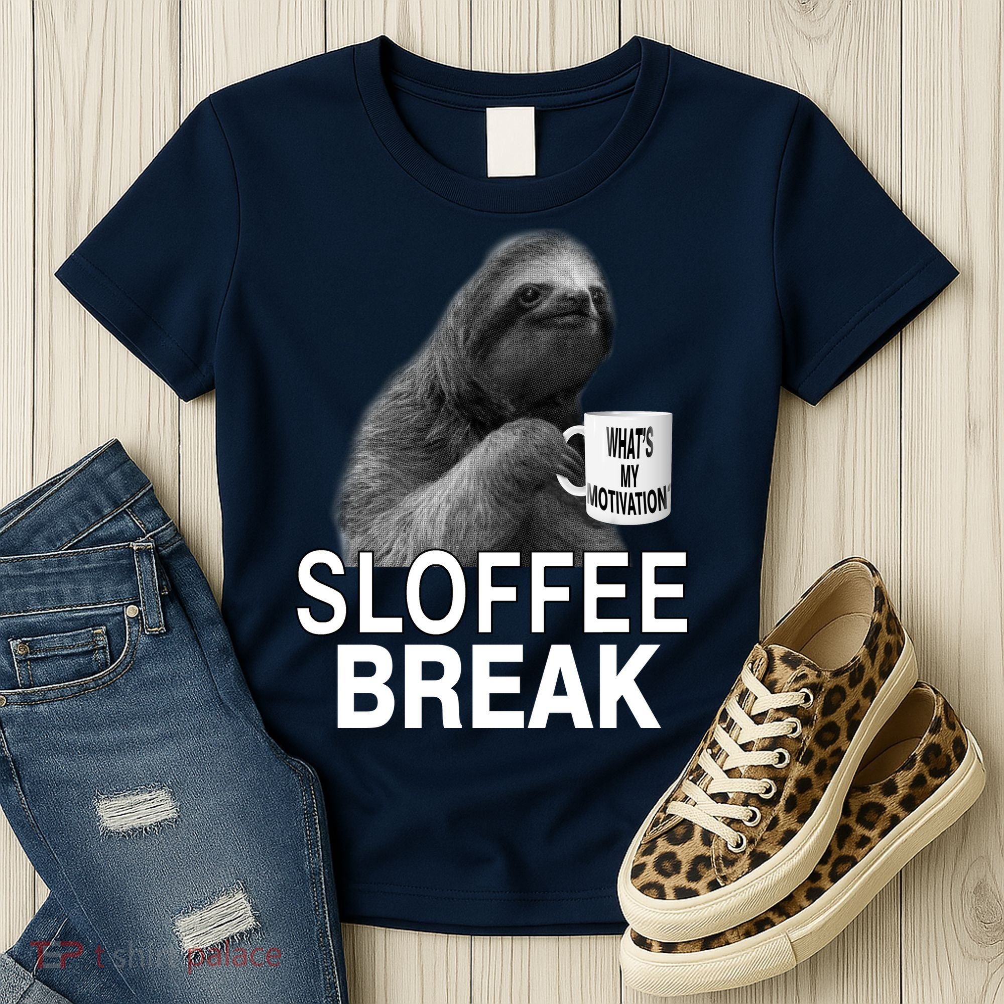 Sloffee Break What's My Motivation Women's T-Shirt