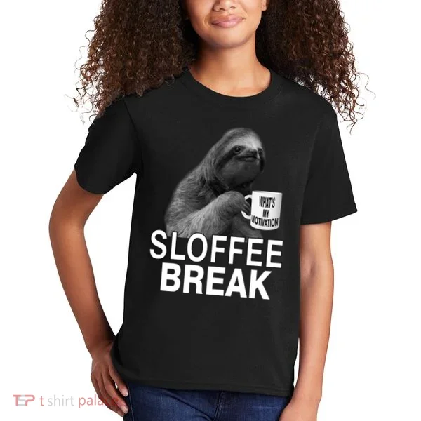 Sloffee Break What's My Motivation Kids T-Shirt