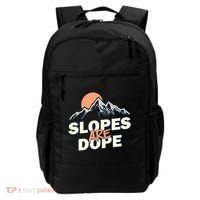 Slopes Are Dope Funny Skiing Backpack thumb 0