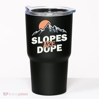 Slopes Are Dope Funny Skiing Tumbler thumb 0