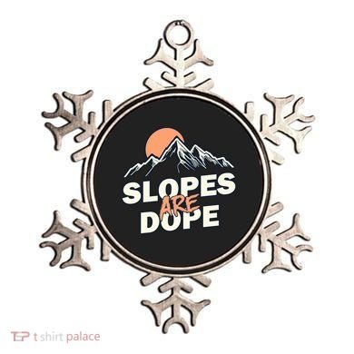 Slopes Are Dope Funny Skiing Ornament
