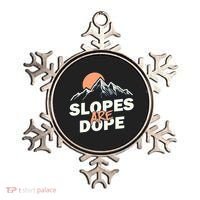 Slopes Are Dope Funny Skiing Ornament thumb 0