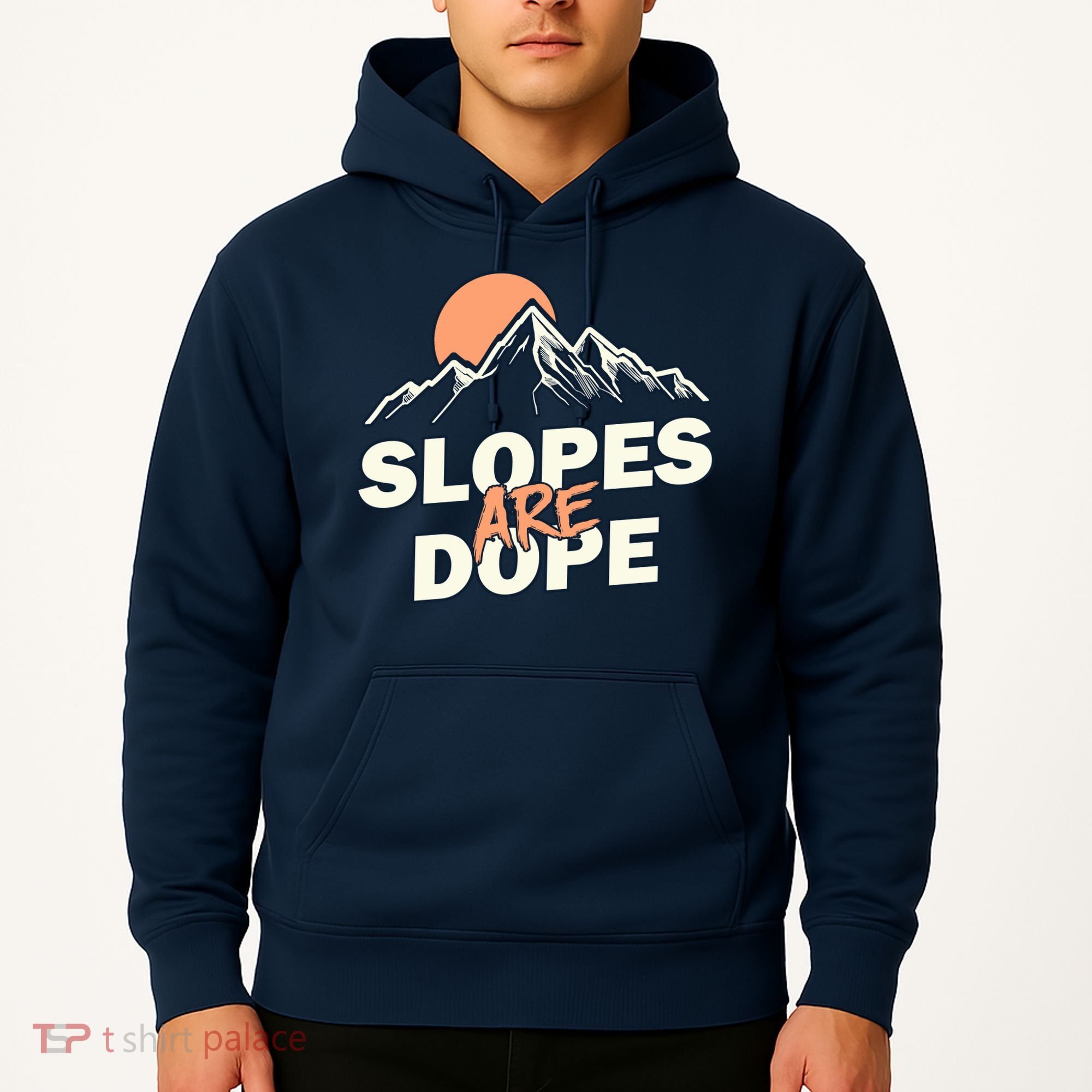 Slopes Are Dope Funny Skiing Hoodie