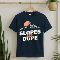 Slopes Are Dope Funny Skiing T-Shirt thumb 2