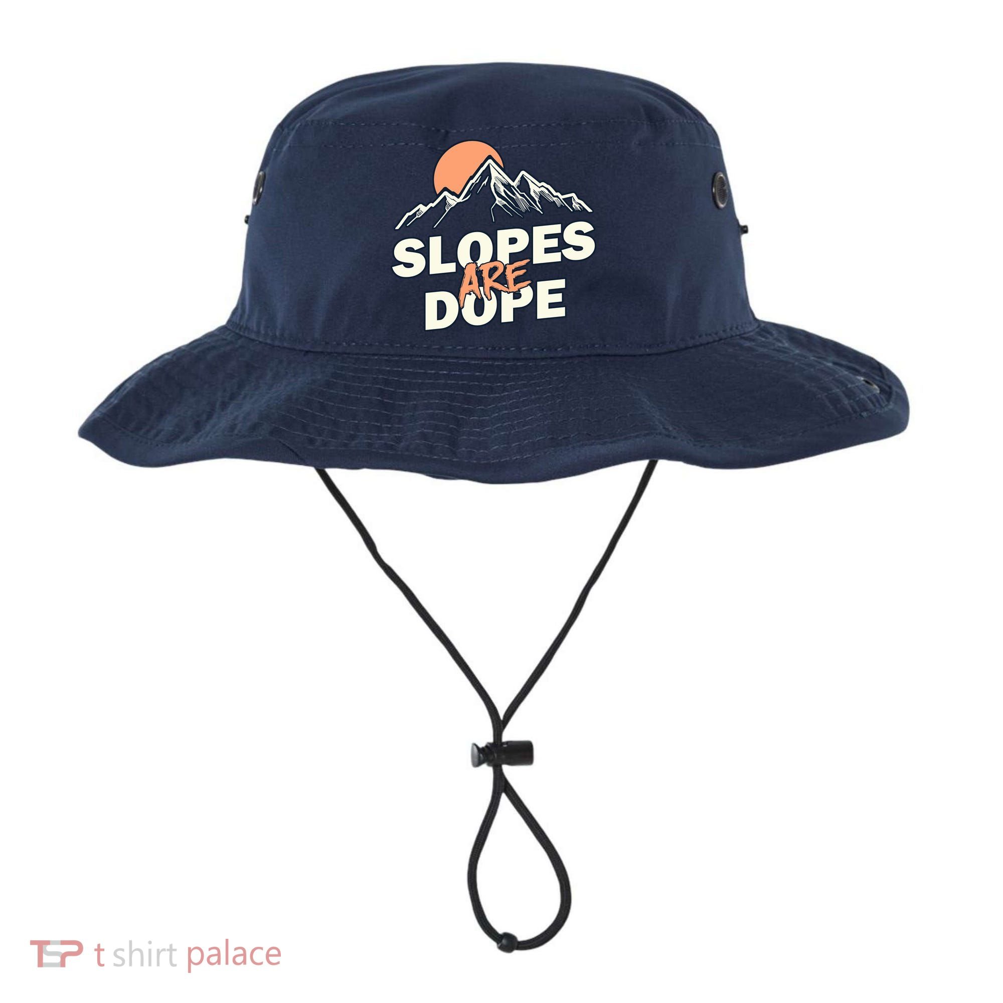Slopes Are Dope Funny Skiing Bucket Hat