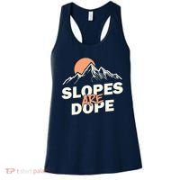 Slopes Are Dope Funny Skiing Women's Tank Top thumb 0