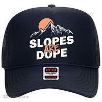 Slopes Are Dope Funny Skiing Hat thumb 0