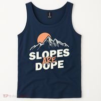 Slopes Are Dope Funny Skiing Tank Top thumb 2