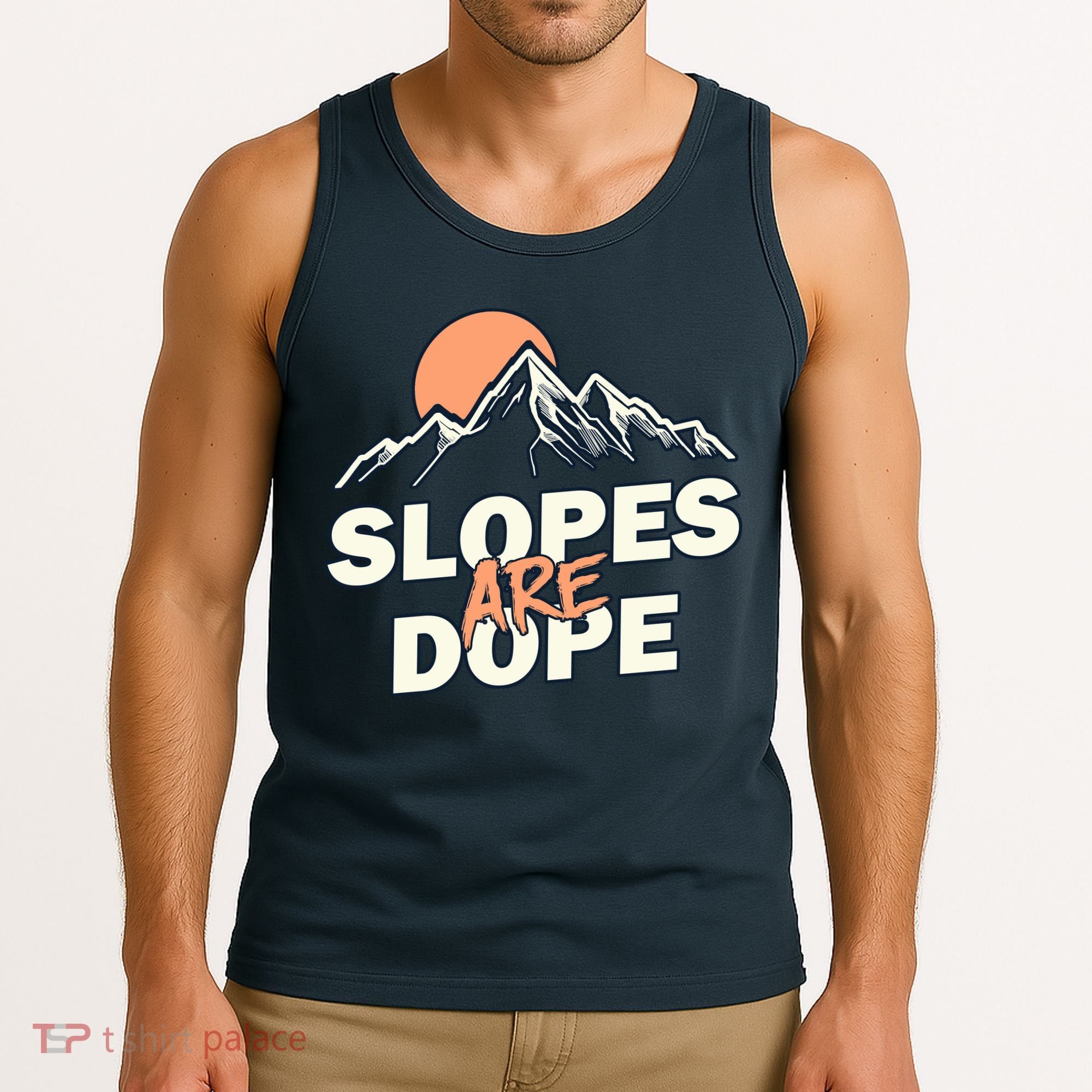 Slopes Are Dope Funny Skiing Tank Top