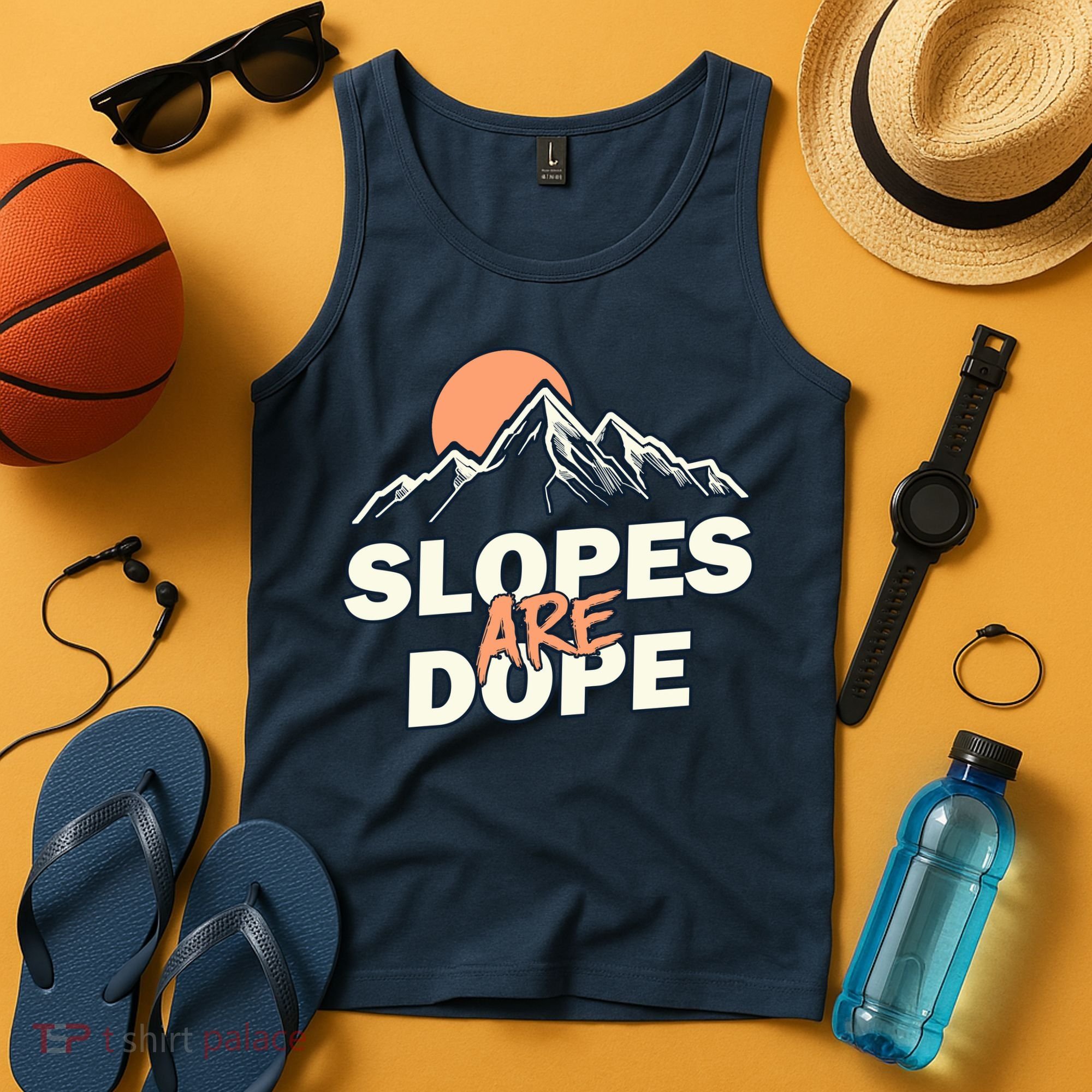 Slopes Are Dope Funny Skiing Tank Top