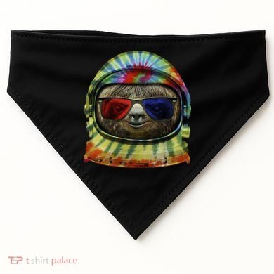 Sloth Astronaut 3D USA-Made Doggie Bandana
