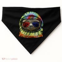 Sloth Astronaut 3D USA-Made Doggie Bandana thumb 0