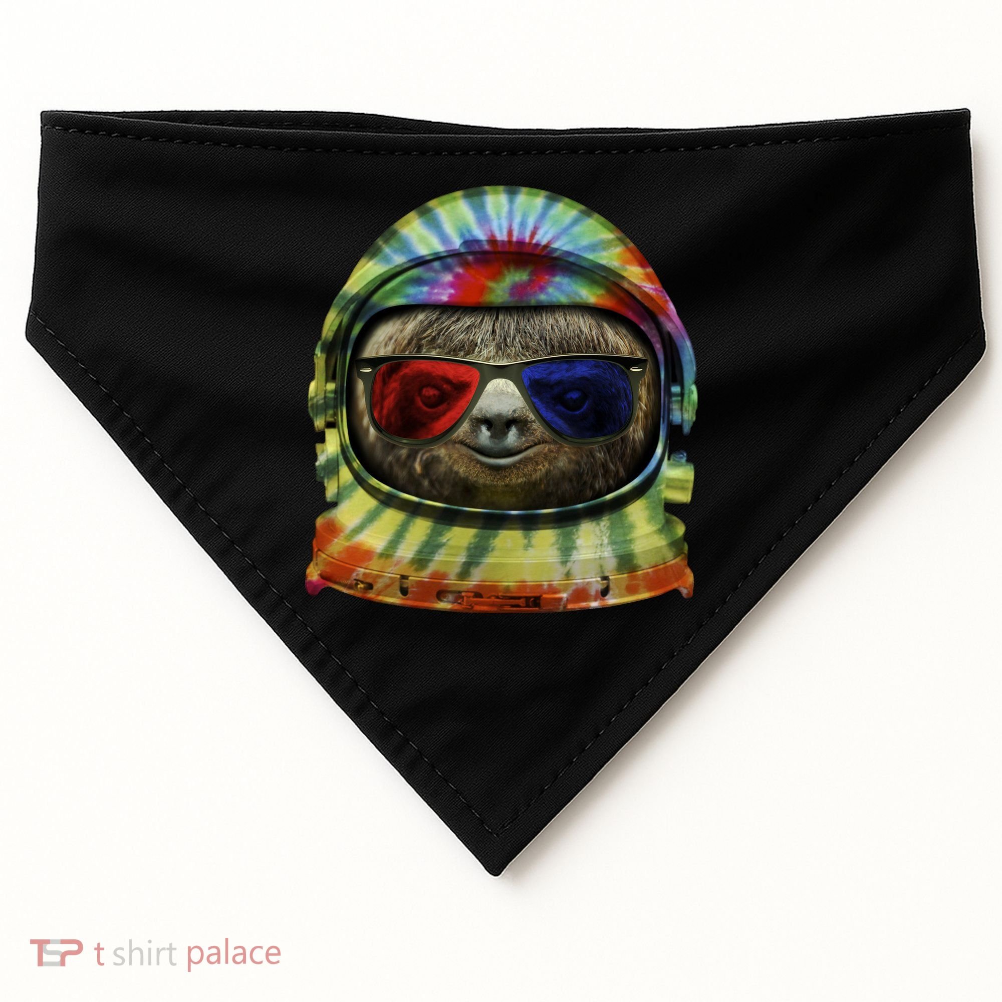 Sloth Astronaut 3D USA-Made Doggie Bandana