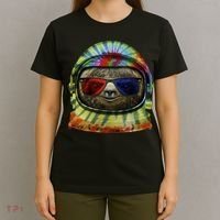 Sloth Astronaut 3D T-Shirt thumb 4