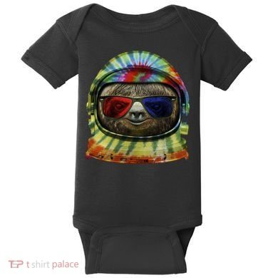 Sloth Astronaut 3D Baby Bodysuit