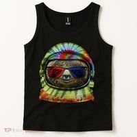 Sloth Astronaut 3D Tank Top thumb 2