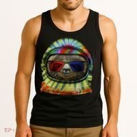 Sloth Astronaut 3D Tank Top thumb 3