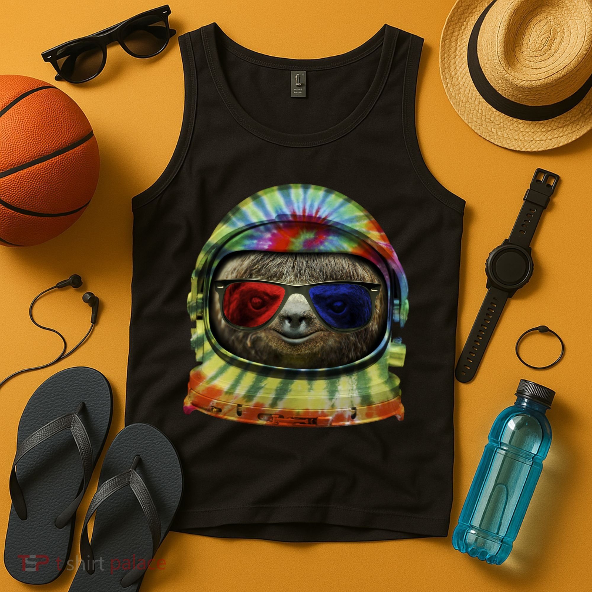 Sloth Astronaut 3D Tank Top