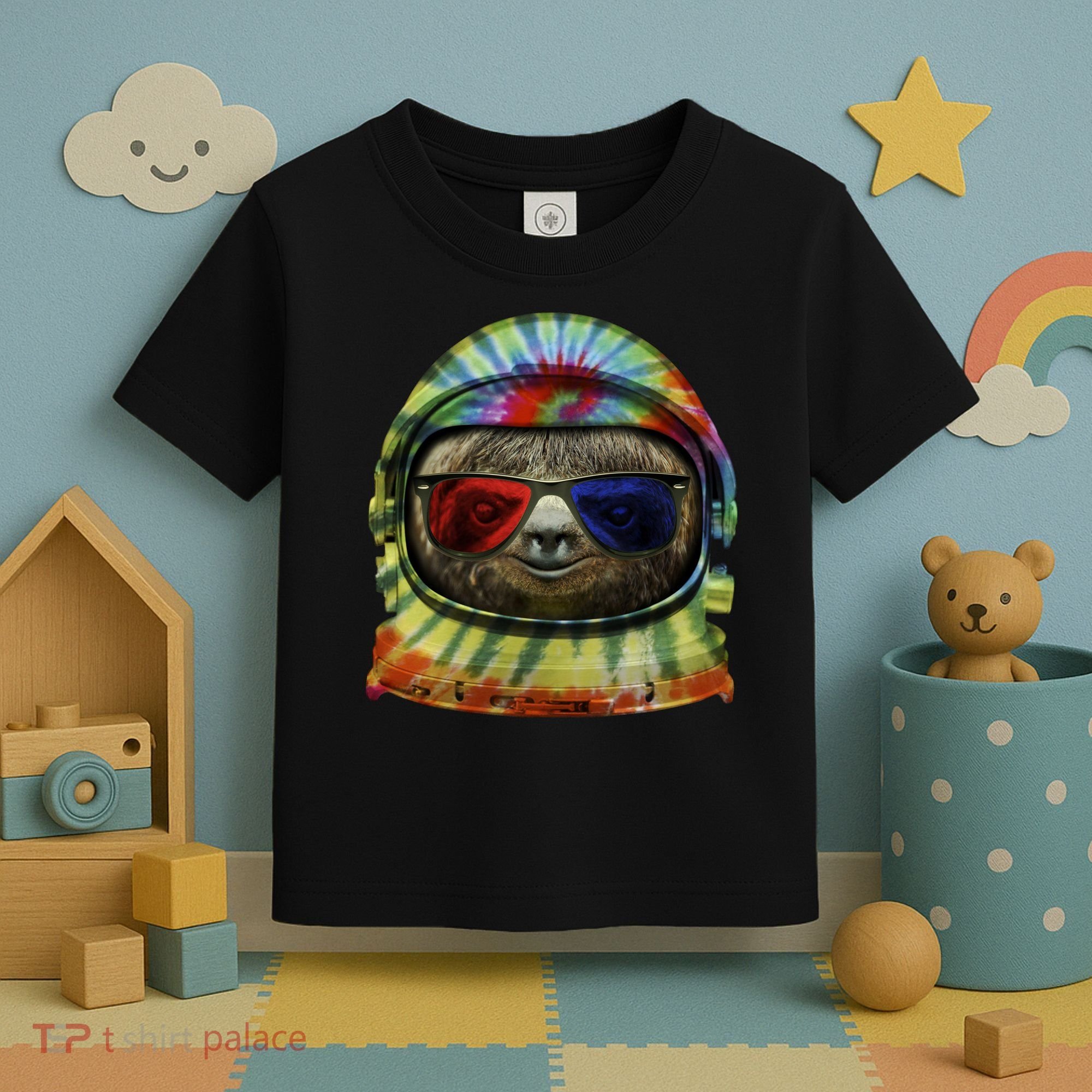 Sloth Astronaut 3D Toddler T-Shirt