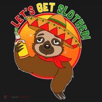 Sloth Cinco De Mayo Let's Get Slothed USA-Made Doggie Bandana thumb 2