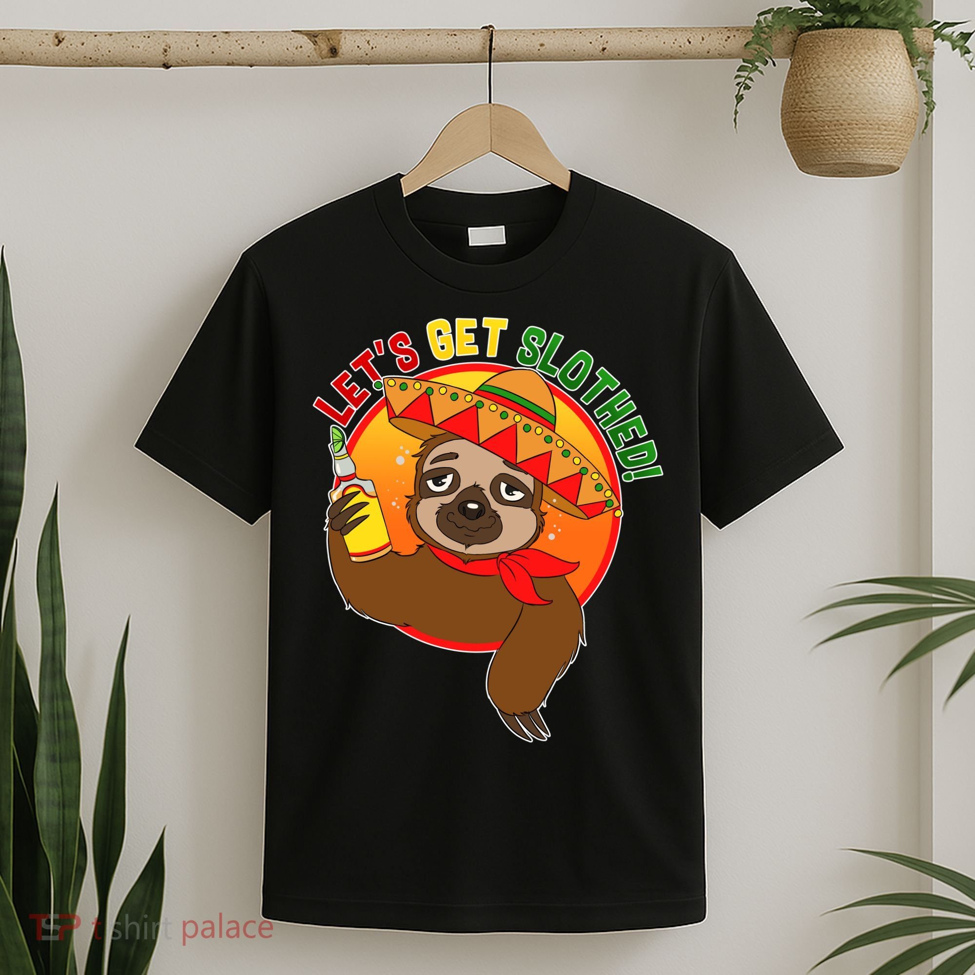 Sloth Cinco De Mayo Let's Get Slothed T-Shirt