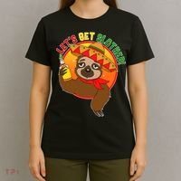 Sloth Cinco De Mayo Let's Get Slothed T-Shirt thumb 4