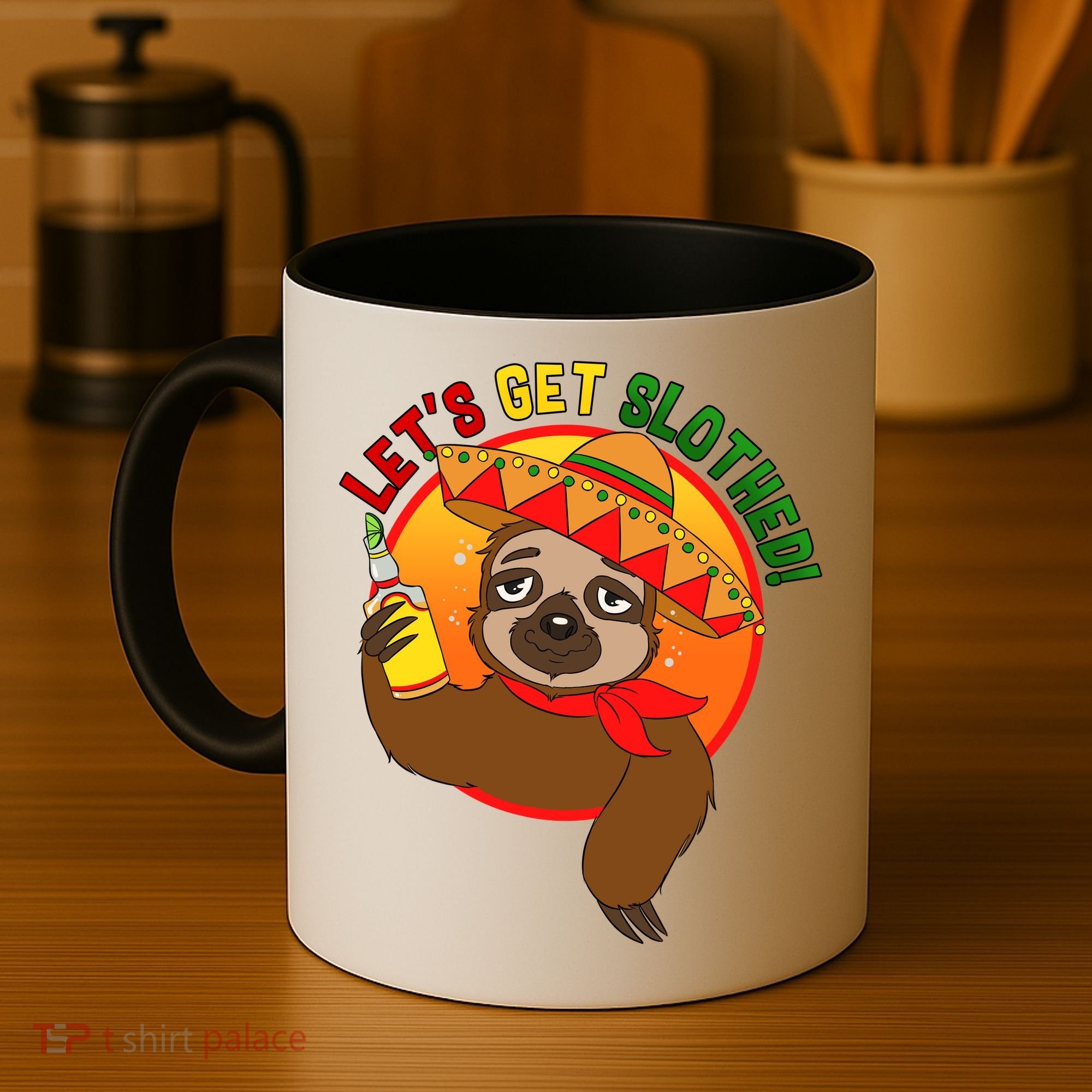 Sloth Cinco De Mayo Let's Get Slothed Coffee Mug
