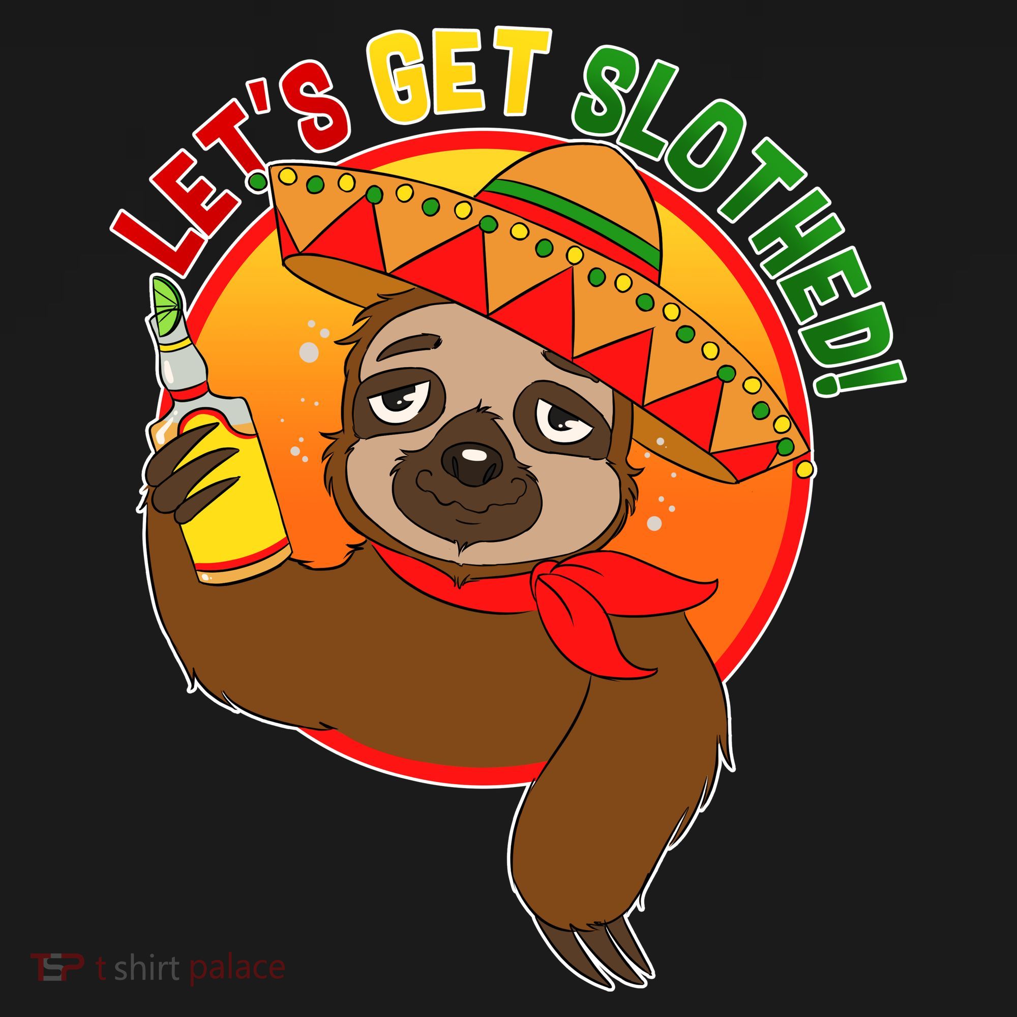 Sloth Cinco De Mayo Let's Get Slothed Pajama Set
