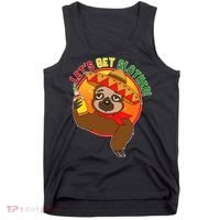 Sloth Cinco De Mayo Let's Get Slothed Tank Top thumb 0