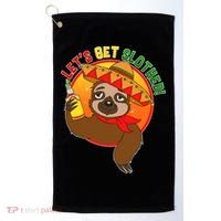 Sloth Cinco De Mayo Let's Get Slothed Golf Towel thumb 0