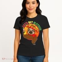 Sloth Cinco De Mayo Let's Get Slothed Women's T-Shirt thumb 4