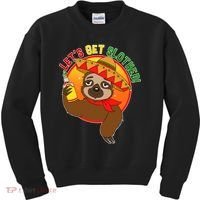 Sloth Cinco De Mayo Let's Get Slothed Kids Sweatshirt thumb 0