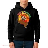 Sloth Cinco De Mayo Let's Get Slothed Kids Hoodie thumb 4
