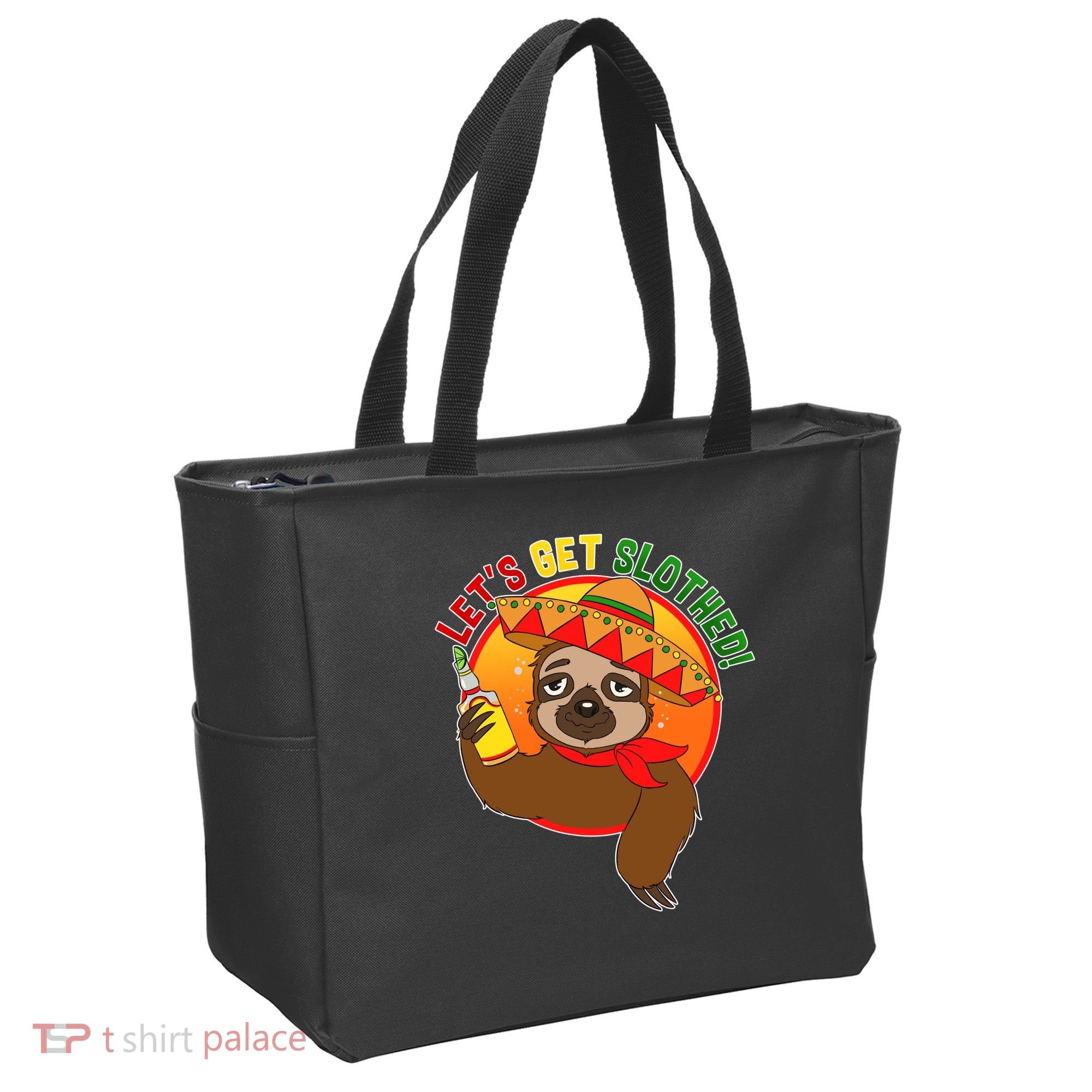 Sloth Cinco De Mayo Let's Get Slothed Tote Bag