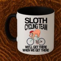 Sloth Cycling Team Coffee Mug thumb 2