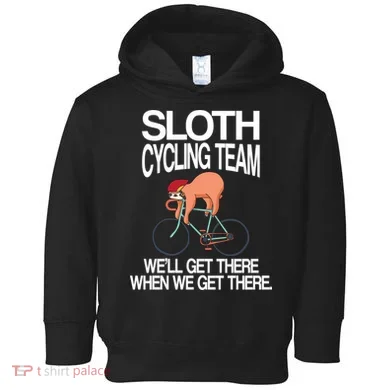 Sloth Cycling Team Toddler Hoodie