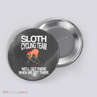 Sloth Cycling Team Button
