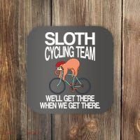 Sloth Cycling Team Coaster thumb 0
