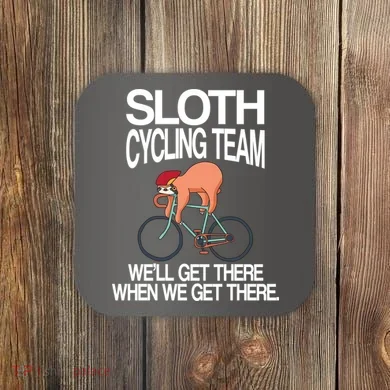 Sloth Cycling Team Coaster