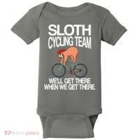 Sloth Cycling Team Baby Bodysuit thumb 0